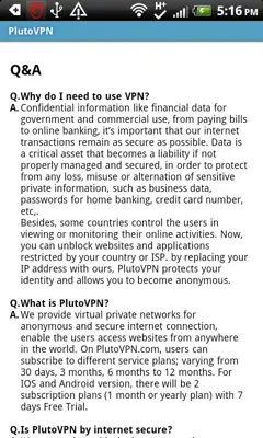 PlutoVPN android App screenshot 0