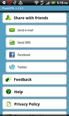 PlutoVPN android App screenshot 1