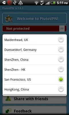 PlutoVPN android App screenshot 3